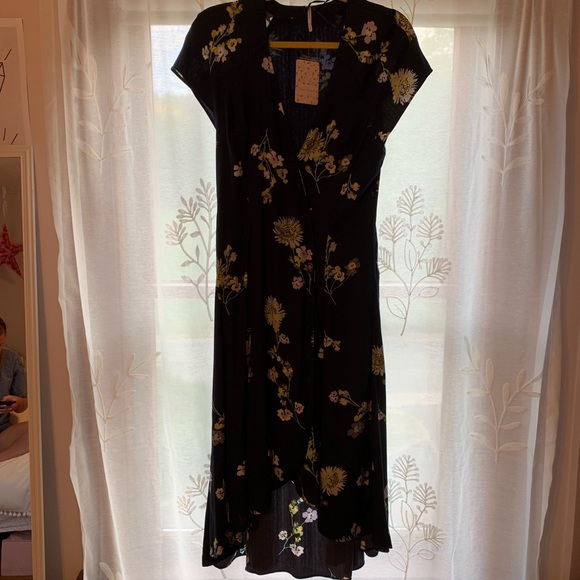 Free People Lost in You dip wrap dress - Picture 3 of 5